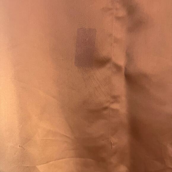 Club Monaco Trycia Brown Satin Bias Slip Slit Maxi Skirt Size 8 - Picture 12 of 14